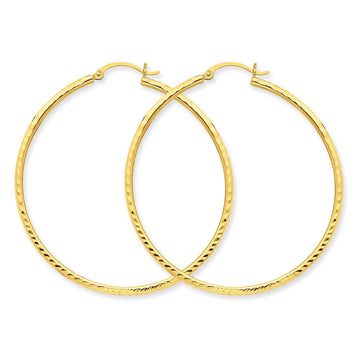 Women's 4mm Hoop Earrings in 14K Yellow Gold