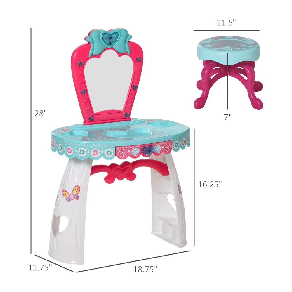 KNP Kids Vanity Playset with Lights and Sounds