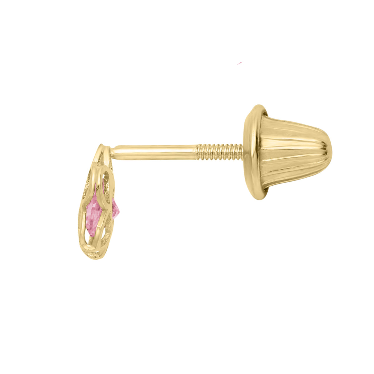 Marathon Open Flower Earrings in 14K Yellow Gold
