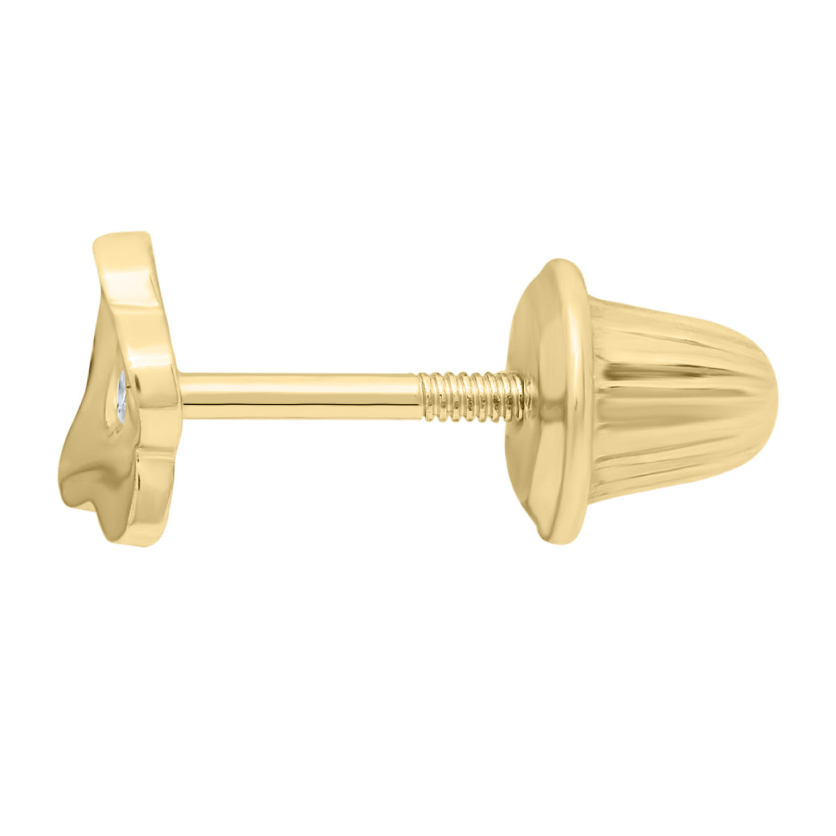 Marathon Diamond Flower Earrings in 14K Yellow Gold