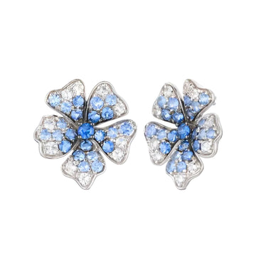 Le Vian Ombre 2 ct. Denim Ombre Sapphire and 0.87 ct. Vanilla Sapphire Earrings in 14K Vanilla Gold