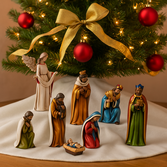 Kurt Adler 8-Piece Nativity Set