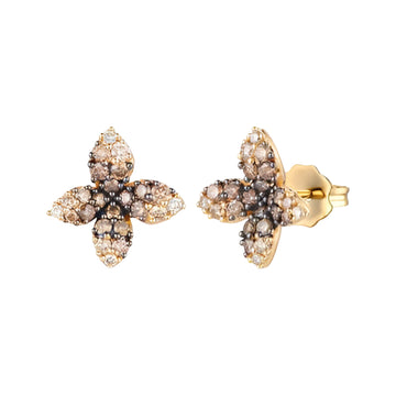 Le Vian Women's 0.62 ct. Chocolate Ombre Diamonds Earrings in 14K Gold