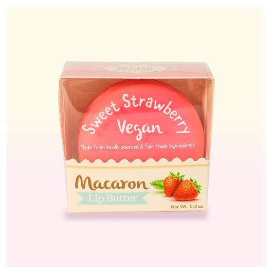 Nectar Bath Treats Sweet Strawberry Macaron Lip Butter