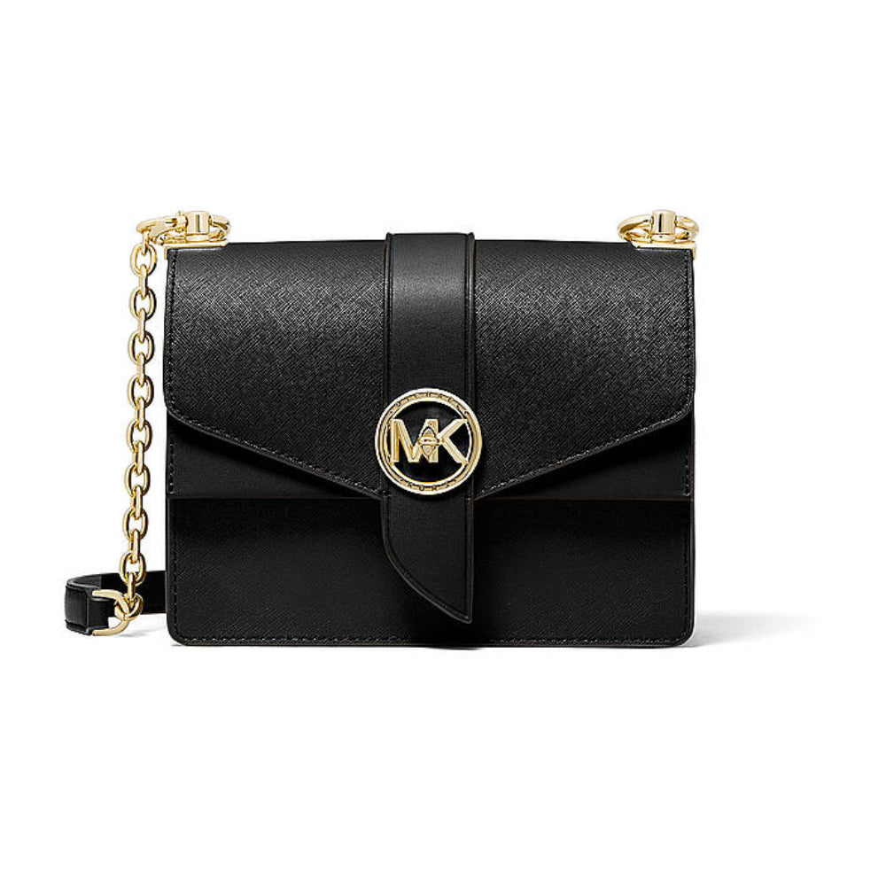 Michael Kors Greenwich Small Saffiano Leather Crossbody Bag - Black