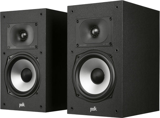 Altavoces de estantería de alta resolución Polk Monitor XT20, color negro medianoche (juego de 2) 