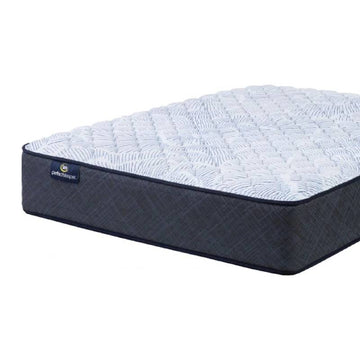 Colchón Serta Perfect Sleeper Lagoon Nights Firm, tamaño matrimonial, azul/blanco