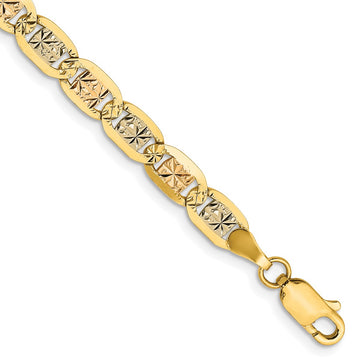 Pave Valentino Unisex Bracelet in 14K Gold
