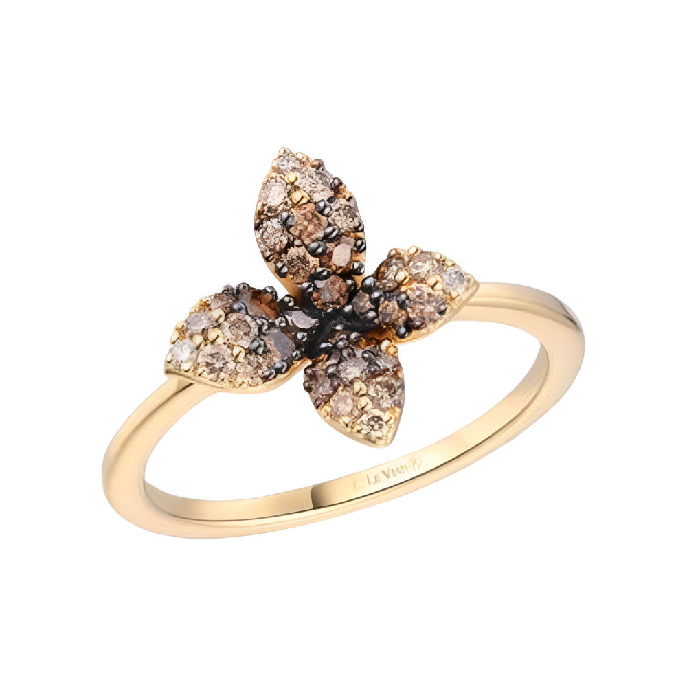 Le Vian Women's 0.5 ct. Chocolate Ombre Diamonds Ring in 14K Gold - Size 12