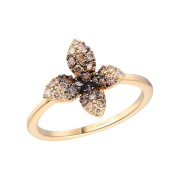 Le Vian Women's 0.5 ct. Chocolate Ombre Diamonds Ring in 14K Gold - Size 12
