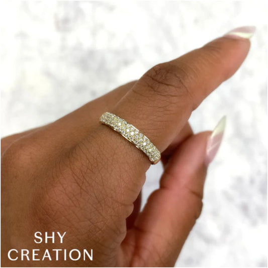Shy Creation Kate 0.42 ct. Diamond Ring in 14K Yellow Gold - Size 7