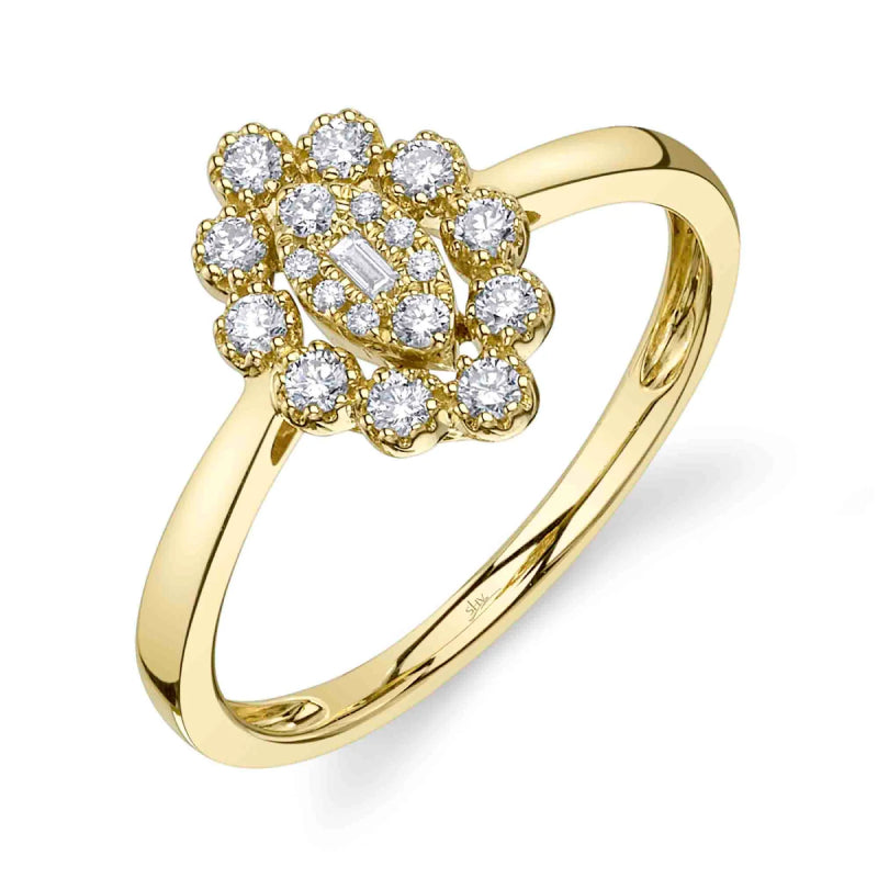 Shy Creation Grace 0.26 ct. Diamond Baguette Ring - Size 7