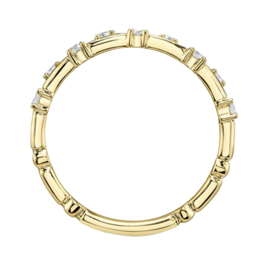 Shy Creation Kate 0.24 Ct. Diamond Band in 14K Yellow Gold