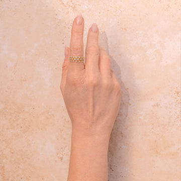 Shy Creation Diana Women's 0.45 ct. Diamond Crown Setting Ring in 14K Yellow Gold - Size 7