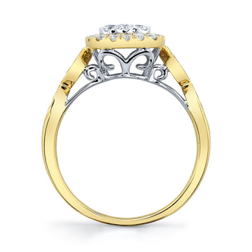 Shy Creation 0.53 ct. Diamond Cluster Engagement Ring in 14K Yellow Gold - Curacao