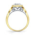 Shy Creation 0.53 ct. Diamond Cluster Engagement Ring in 14K Yellow Gold - Curacao