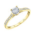 Shy Creation 0.39 ct. Round Diamond Engagement Ring in 14K Yellow Gold - Curacao