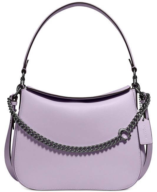 Leather Signature Chain Hobo