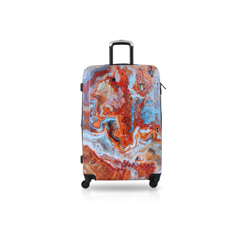 Tucci Italy 20" Printed Fashion Travel Suitcase - Turkish Marble