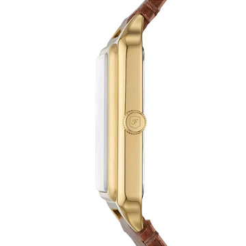 Fossil Raquel Women's 26mm Brown Strap Watch - White Mother of Pearl Dial