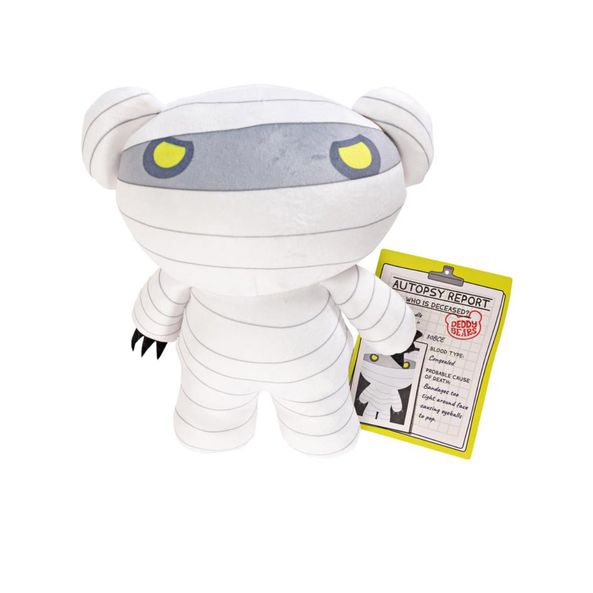 Deddy Bears 12" Plush Toy in Zippered Body Bag -Assortment