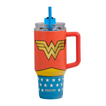 Igloo DC Super Heroes Wonder Woman 32 Oz Travel Mug with Straw - Red