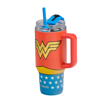 Igloo DC Super Heroes Wonder Woman 32 Oz Travel Mug with Straw - Red