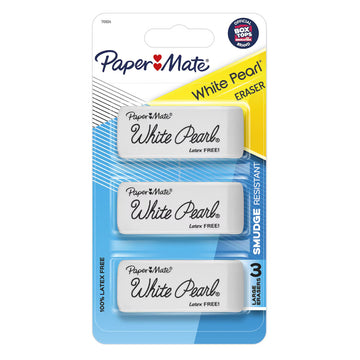 Paper Mate Pearl Eraser (3 Count) - White