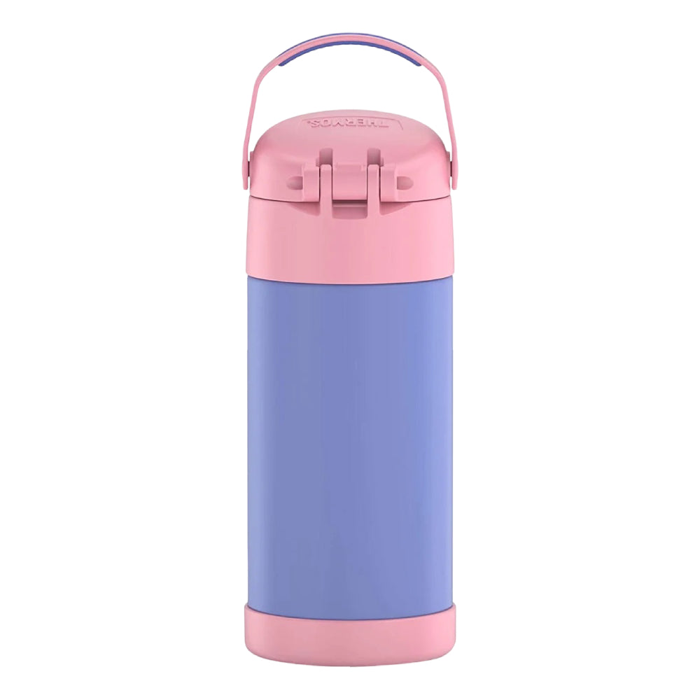 Thermos FUNtainer 12 oz Vacuum Insulated Stainless Steel Hydration Water Bottle with Straw