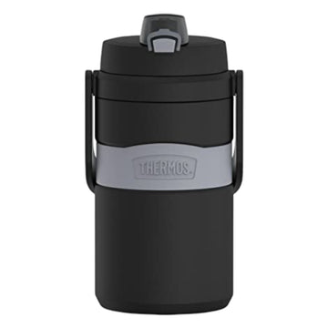Botella de agua con aislamiento de espuma Thermos de 64 oz para hidratación, color negro