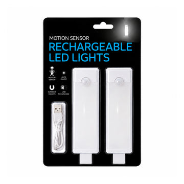 Vista Tech Motion Sensor Rechargeable LED Light - White
