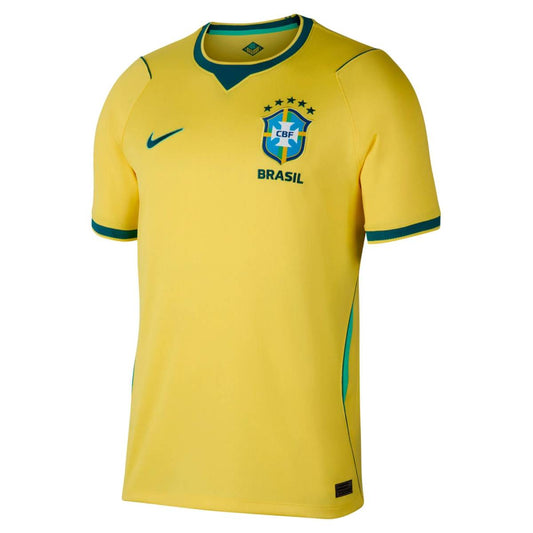 Nike Brazil Men's Replica Home Jersey - Yellow