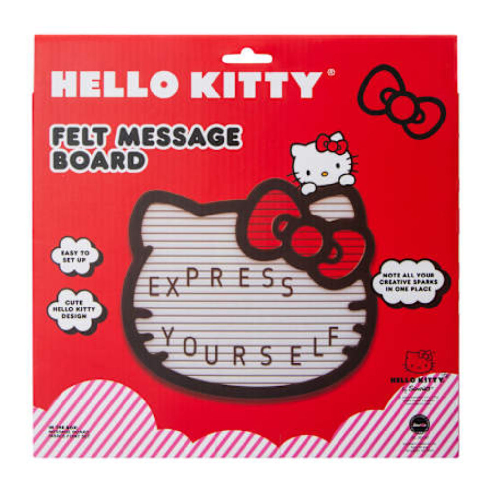 Hello Kitty Felt Message Board - Black/Red