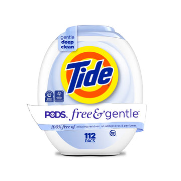 Tide PODS Free & Gentle Laundry Detergent Pacs (112-Count)