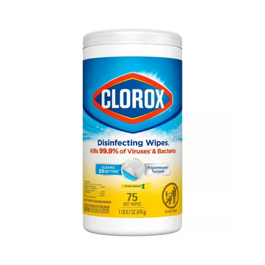 Clorox Crisp Lemon Disinfecting Wipes - (75 Count)