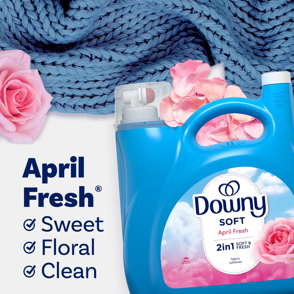 Downy April Fresh 2-in-1 140 oz Liquid Fabric Softener