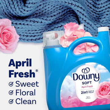 Downy April Fresh 2-in-1 140 oz Liquid Fabric Softener