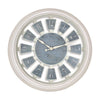Westclox Antique 16" Panel Round Wall Clock - White