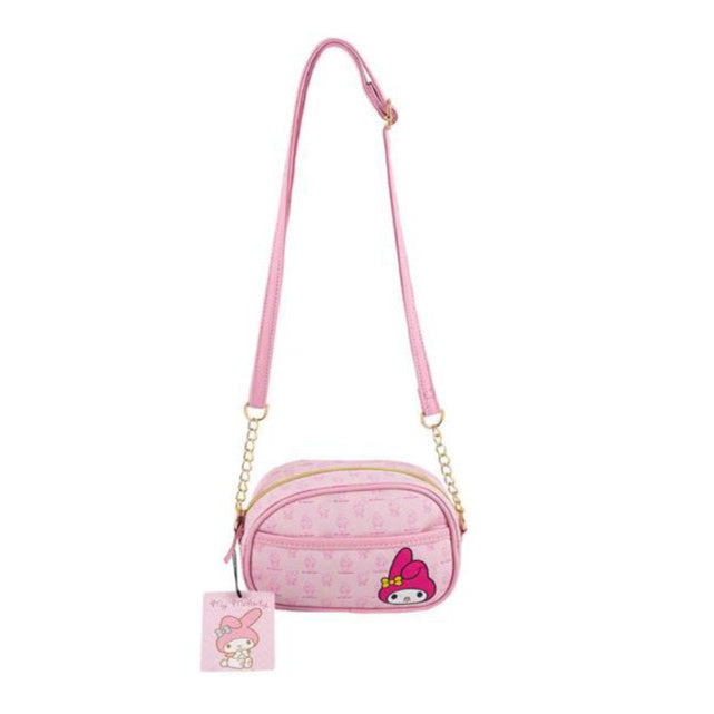 Hello Kitty My Melody Crossbody Camera Bag with Adjustable Strap - Pink