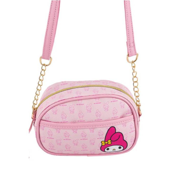 Hello Kitty My Melody Crossbody Camera Bag with Adjustable Strap - Pink