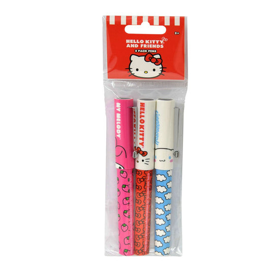 Hello Kitty and Friends Pen Set (3-Piece)