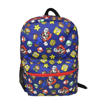 Mario 16" Print All Over Backpack