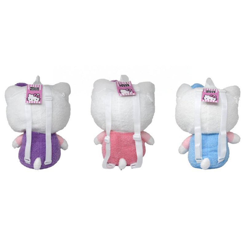 Hello Kitty 16" Chenille Plush Backpack with Adjustable Strap - Assorted