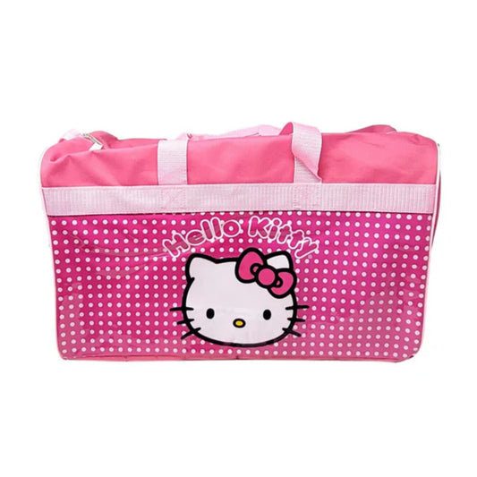 Hello Kitty Duffel Bag with Adjustable Shoulder Strap - Pink