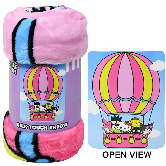 Sanrio Hello Kitty & Friends 46 x 60 Silk Touch Throw Blanket - Pink