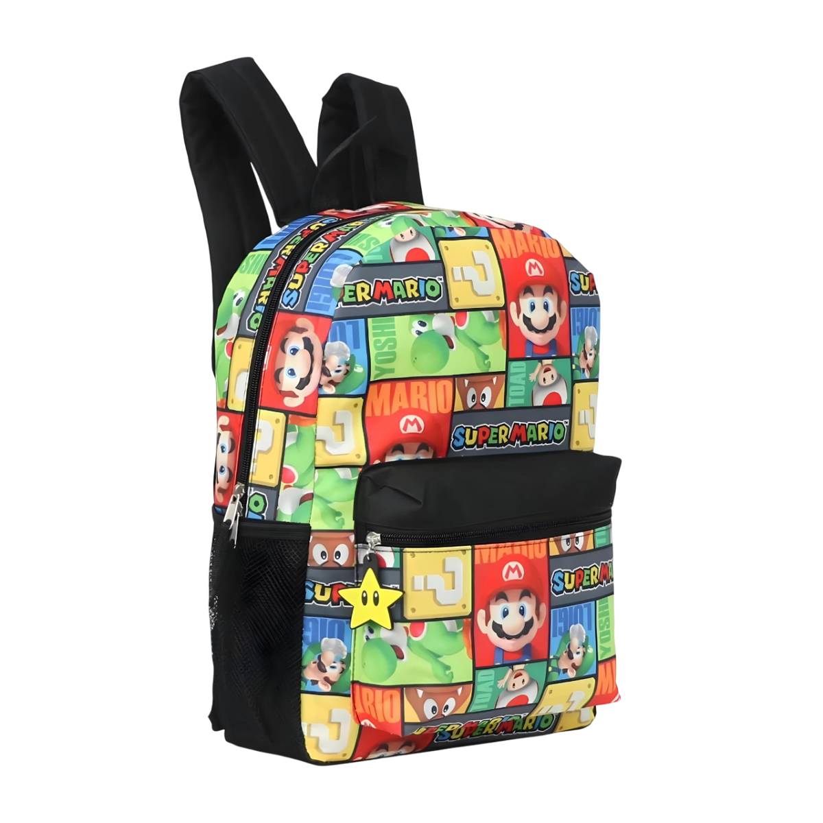 Nintendo 16" Super Mario Square Block Print Backpack