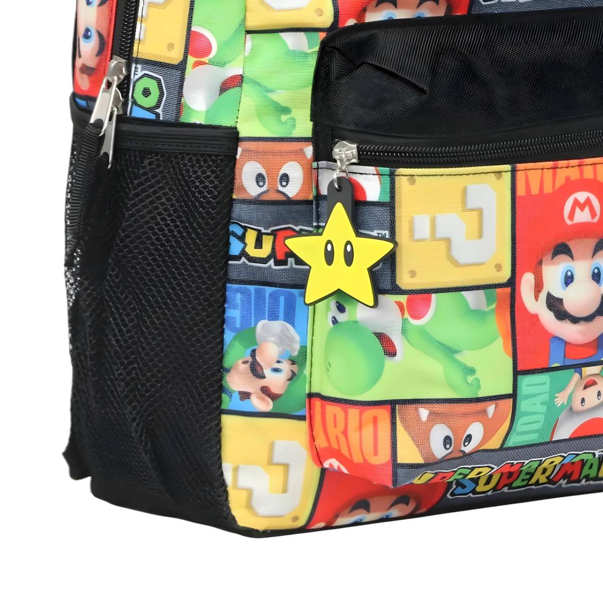 Nintendo 16" Super Mario Square Block Print Backpack