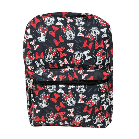 Disney 16" Minnie Mouse & Bows Backpack - Black/Red