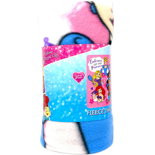 Sanrio Disney Princess 45 x 60 Fleece Throw Blanket