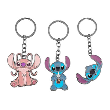 Disney Stitch Metal Keychain - Assorted